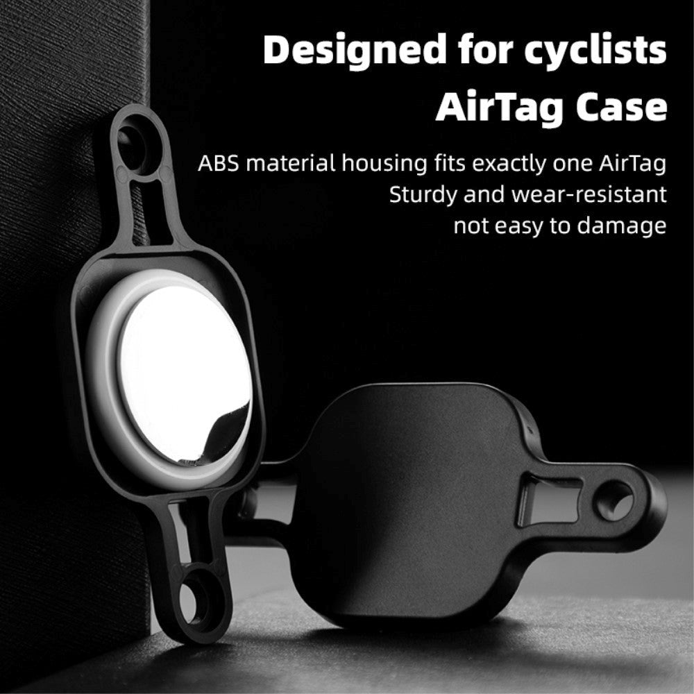 AirTag Plastskal m. Cykelfäste - Svart