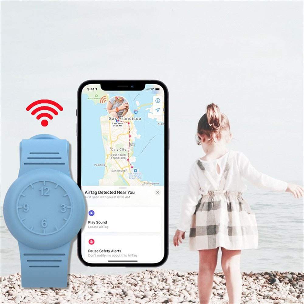 Apple AirTag 1. & 2. Gen. Silikonarmband – Lila