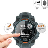 Garmin Instinct 3 Solar (45mm) Härdat Skyddsglas - 3 st - Genomskinlig