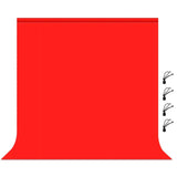 Fotobakgrund m. Klämma – 2 x 2 m – Röd