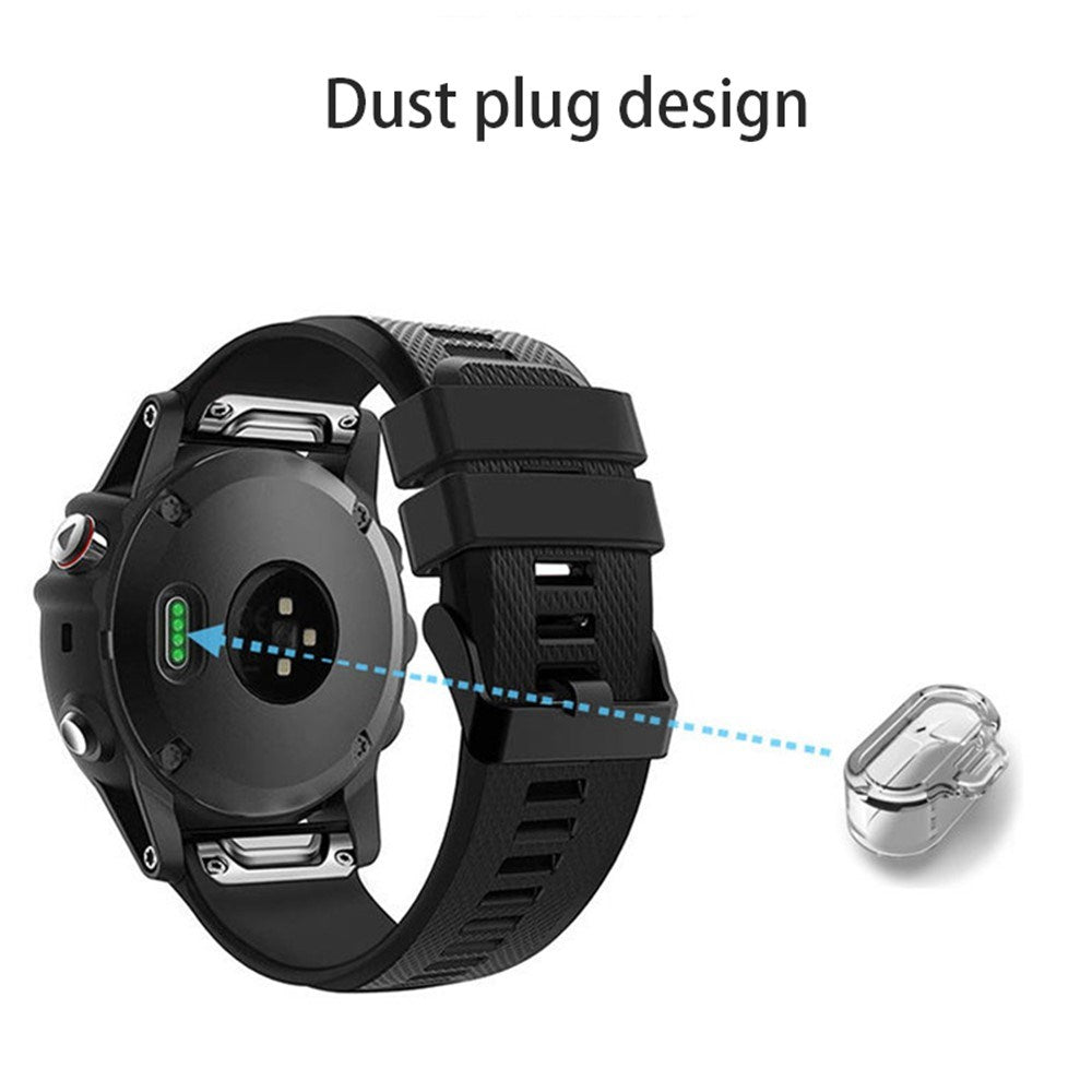 Silikon Dammskyddspropp för Garmin Forerunner 955 / 255 / 255S - Svart