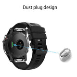 Silikon Dammskyddspropp för Garmin Forerunner 955 / 255 / 255S - Svart