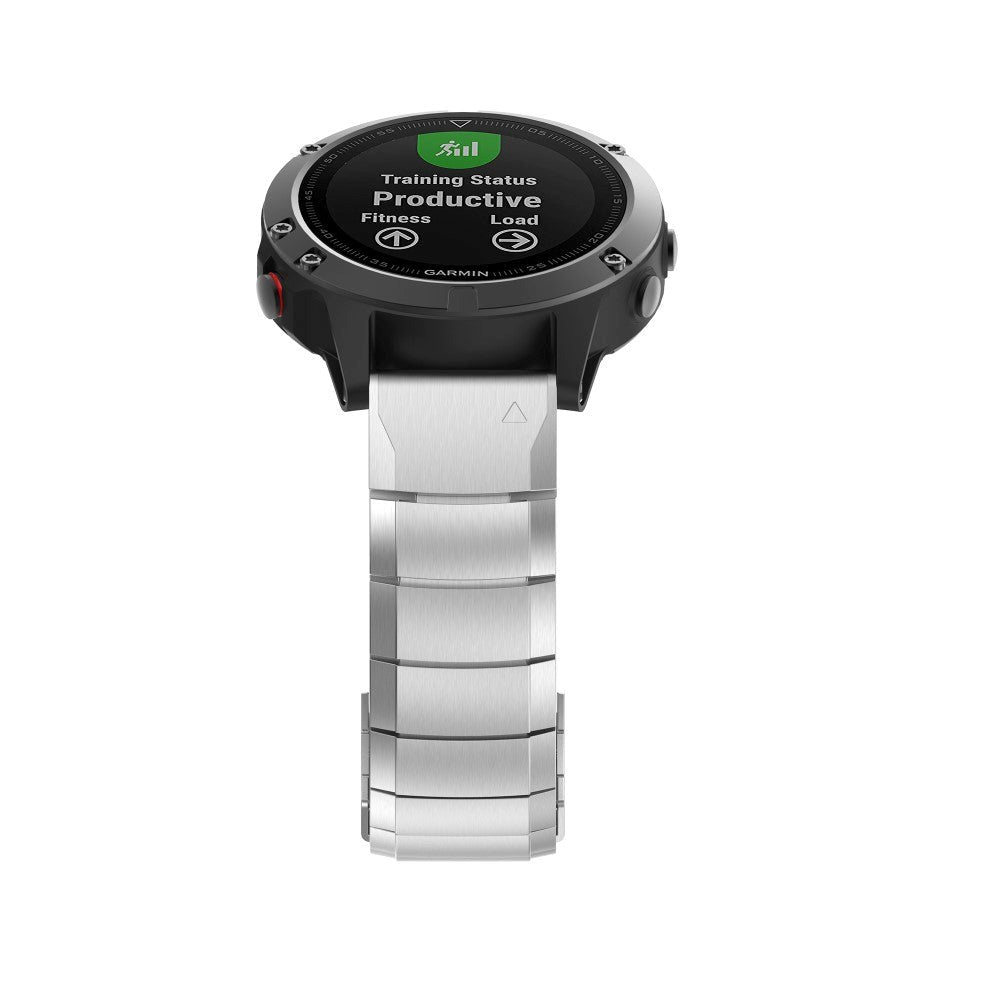 Universal Garmin 22mm QuickFit rostfritt stål - silver