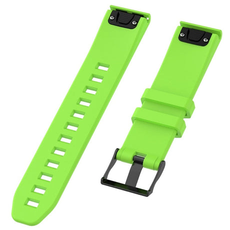 Universal Garmin Grooved Silicone Strap - Green