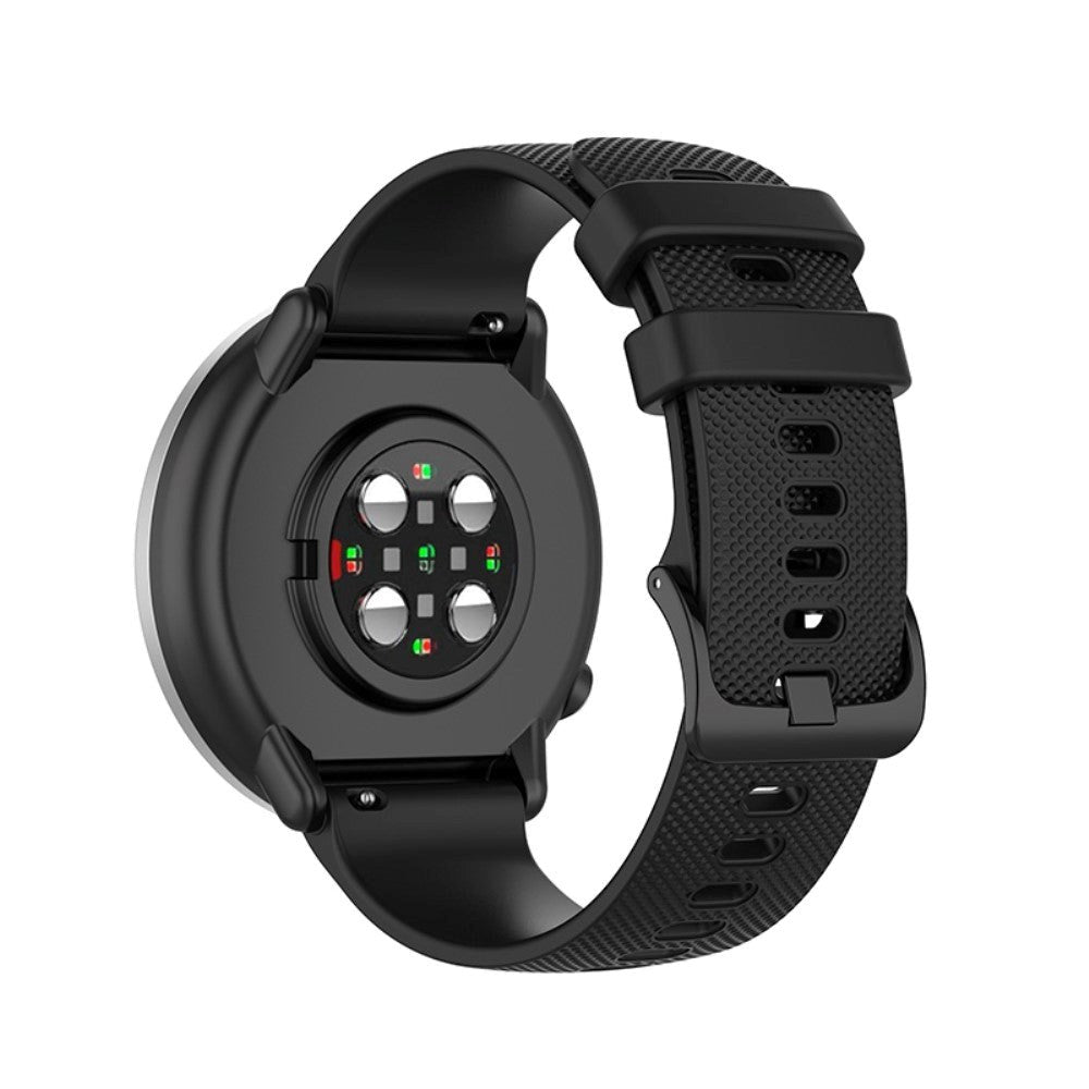 Smartwatch -silikonrem (20 mm) prickad - Svart