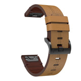 Universal Garmin Leather 26mm  QuickFitStrap - Brown