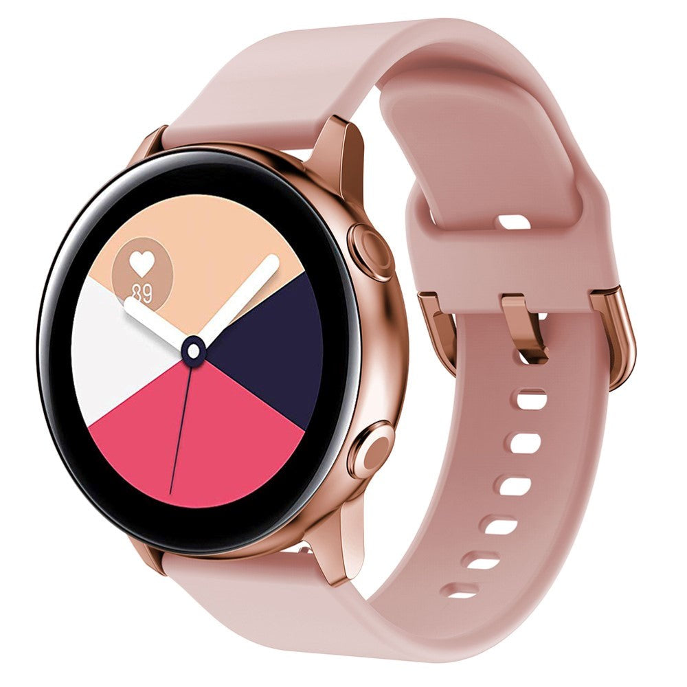 Smartwatch -silikonrem (20 mm) - rosa