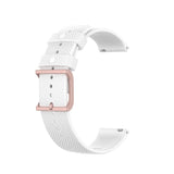 Smartwatch Silicone Strap (20mm) rutig - Vit