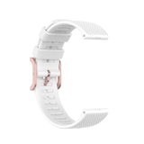 Smartwatch Silicone Strap (20mm) rutig - Vit