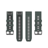 Universal Garmin -rem (26mm QuickFit) Classic Silicone Strap inkl. Skruvmejslar - grönt / Svart