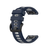 Universal Garmin -rem (26mm QuickFit) Classic Silicone Strap inkl. Skruvmejslar - blå / grå