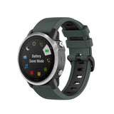 Universal Garmin 20mm QuickFit Neutral Silicone 20mm QuickFit Strap inkl. Skruvmejslar - grönt/Svart