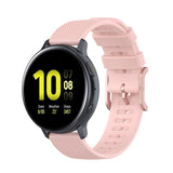 Smartwatch -silikonrem (20 mm) prickad - rosa / rosaguld