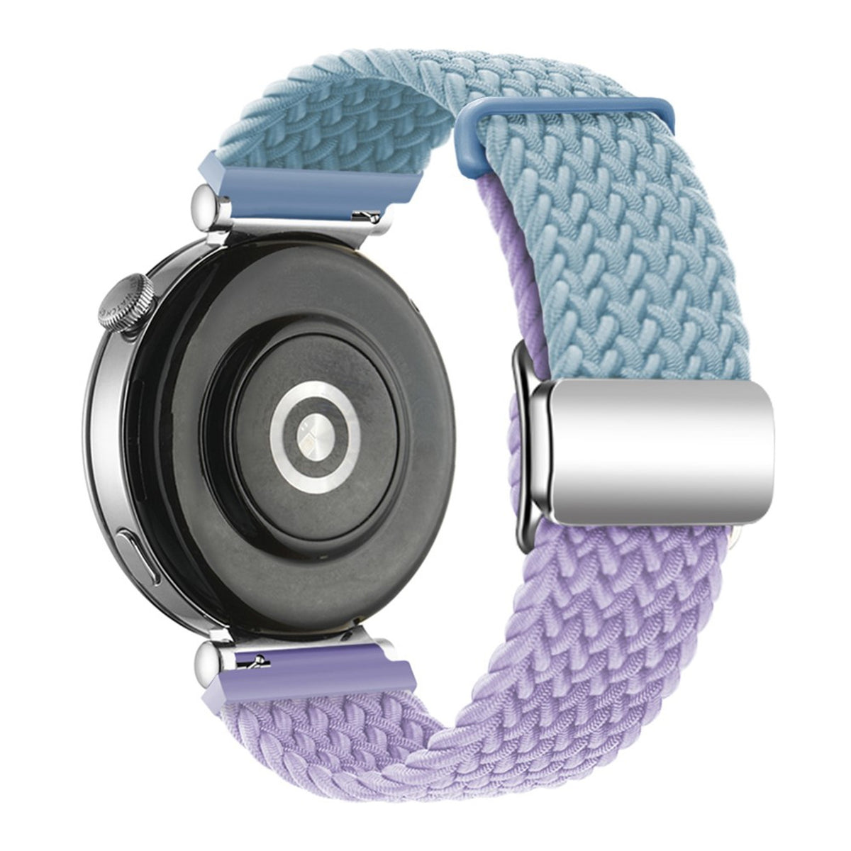Universal 18mm EIDERWOOD Vävd Klockrem - Blå / Lila