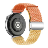 Universal 18mm EIDERWOOD Vävd Klockrem - Orange / Gul