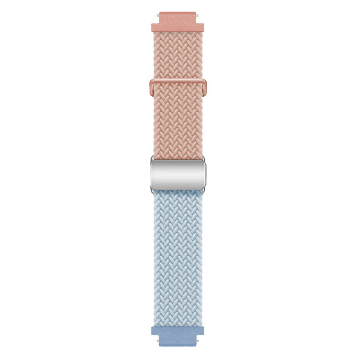 Universal 18mm EIDERWOOD Vävd Klockrem - Rosa / Blå
