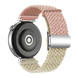 Universal 18mm EIDERWOOD Vävd Klockrem - Rosa / Beige
