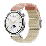 Universal 18mm EIDERWOOD Vävd Klockrem - Rosa / Beige