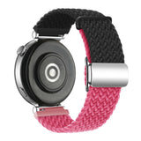Universal 18mm EIDERWOOD Vävd Klockrem - Svart / Pink