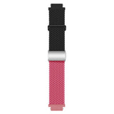 Universal 18mm EIDERWOOD Vävd Klockrem - Svart / Pink