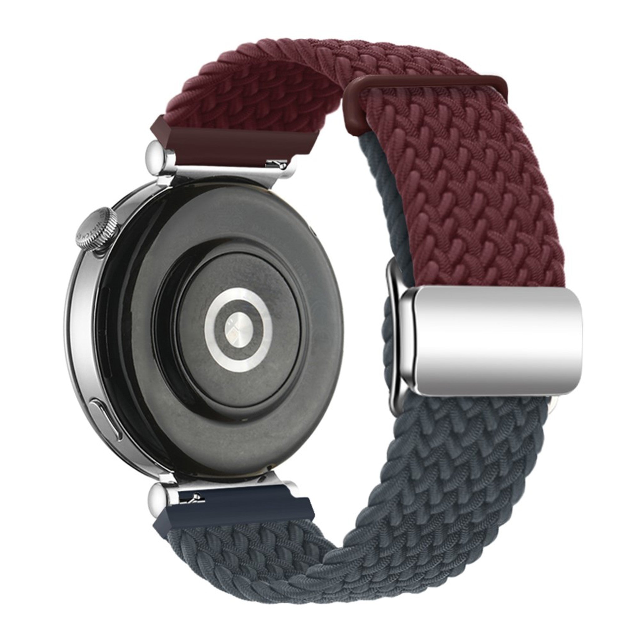 Universal 18mm EIDERWOOD Vävd Klockrem - Röd / Blå