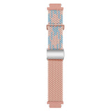 Universal 18mm EIDERWOOD Vävd Klockrem - Rosa / Blå