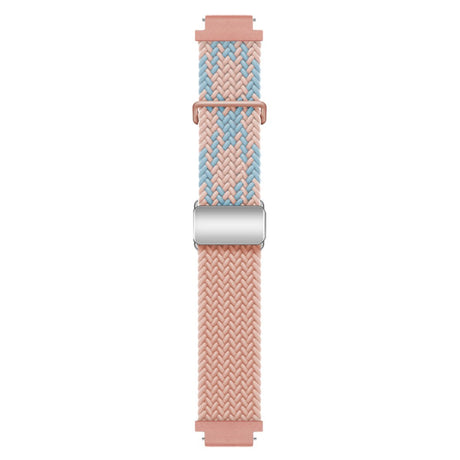 Universal 18mm EIDERWOOD Vävd Klockrem - Rosa / Blå