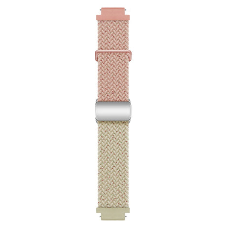 Universal 18mm EIDERWOOD Vävd Klockrem - Konfetti Rosa / Beige