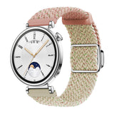 Universal 18mm EIDERWOOD Vävd Klockrem - Konfetti Rosa / Beige