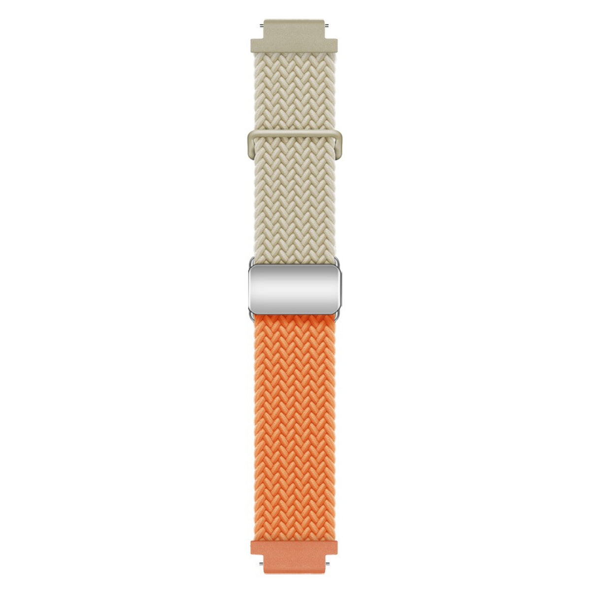 Universal 18mm EIDERWOOD Vävd Klockrem - Beige / Orange