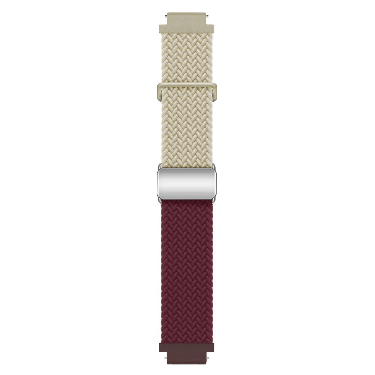 Universal 18mm EIDERWOOD Vävd Klockrem - Beige / Röd