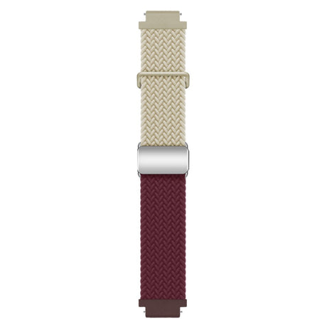 Universal 18mm EIDERWOOD Vävd Klockrem - Beige / Röd
