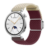 Universal 18mm EIDERWOOD Vävd Klockrem - Beige / Röd