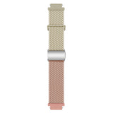 Universal 18mm EIDERWOOD Vävd Klockrem - Beige / Rosa