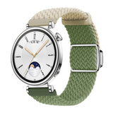 Universal 18mm EIDERWOOD Vävd Klockrem - Beige / Grön