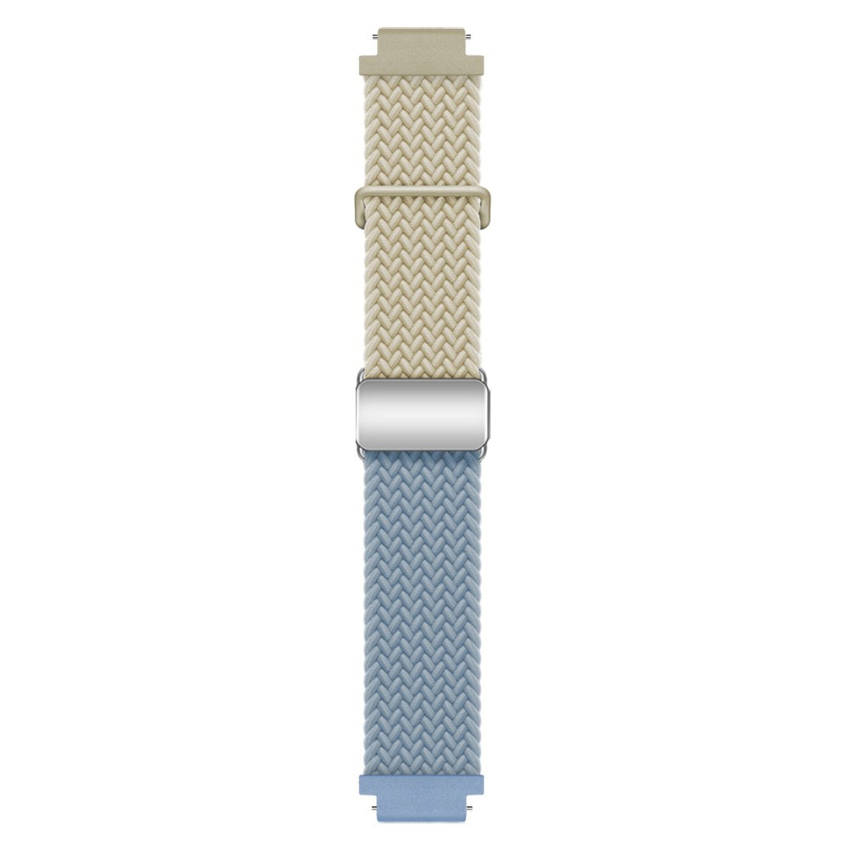 Universal 18mm EIDERWOOD Vävd Klockrem - Beige / Blå