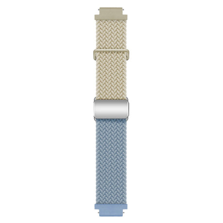 Universal 18mm EIDERWOOD Vävd Klockrem - Beige / Blå