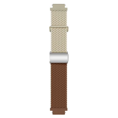 Universal 18mm EIDERWOOD Vävd Klockrem - Beige / Brun