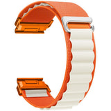Universal Garmin 22mm QuickFit EIDERWOOD Nylon Rem - Orange / Beige