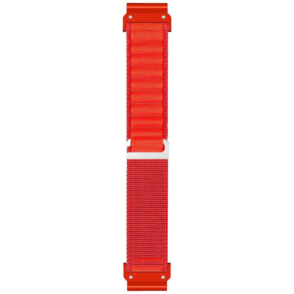 Universal Garmin 22mm QuickFit EIDERWOOD Nylon Rem - Röd
