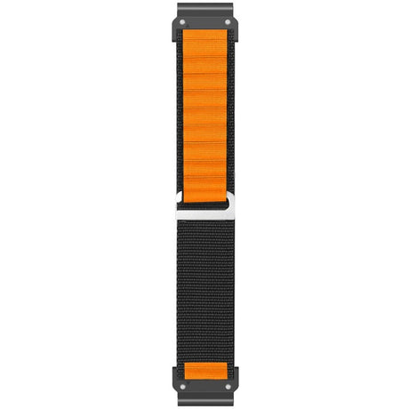 Universal Garmin 26mm Nylon Rem - Svart / Orange