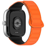 Xiaomi Smart Band 10 Pro / 9 Pro / 8 Pro Tvåfärgad Magnetisk Flexibel Plast Rem - Orange / Svart