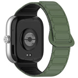 Xiaomi Smart Band 10 Pro / 9 Pro / 8 Pro Tvåfärgad Magnetisk Flexibel Plast Rem - Grön / Svart
