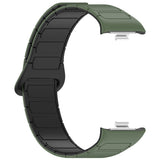 Xiaomi Smart Band 10 Pro / 9 Pro / 8 Pro Tvåfärgad Magnetisk Flexibel Plast Rem - Grön / Svart