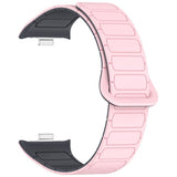 Xiaomi Smart Band 10 Pro / 9 Pro / 8 Pro Tvåfärgad Magnetisk Flexibel Plast Rem - Rosa / Grå