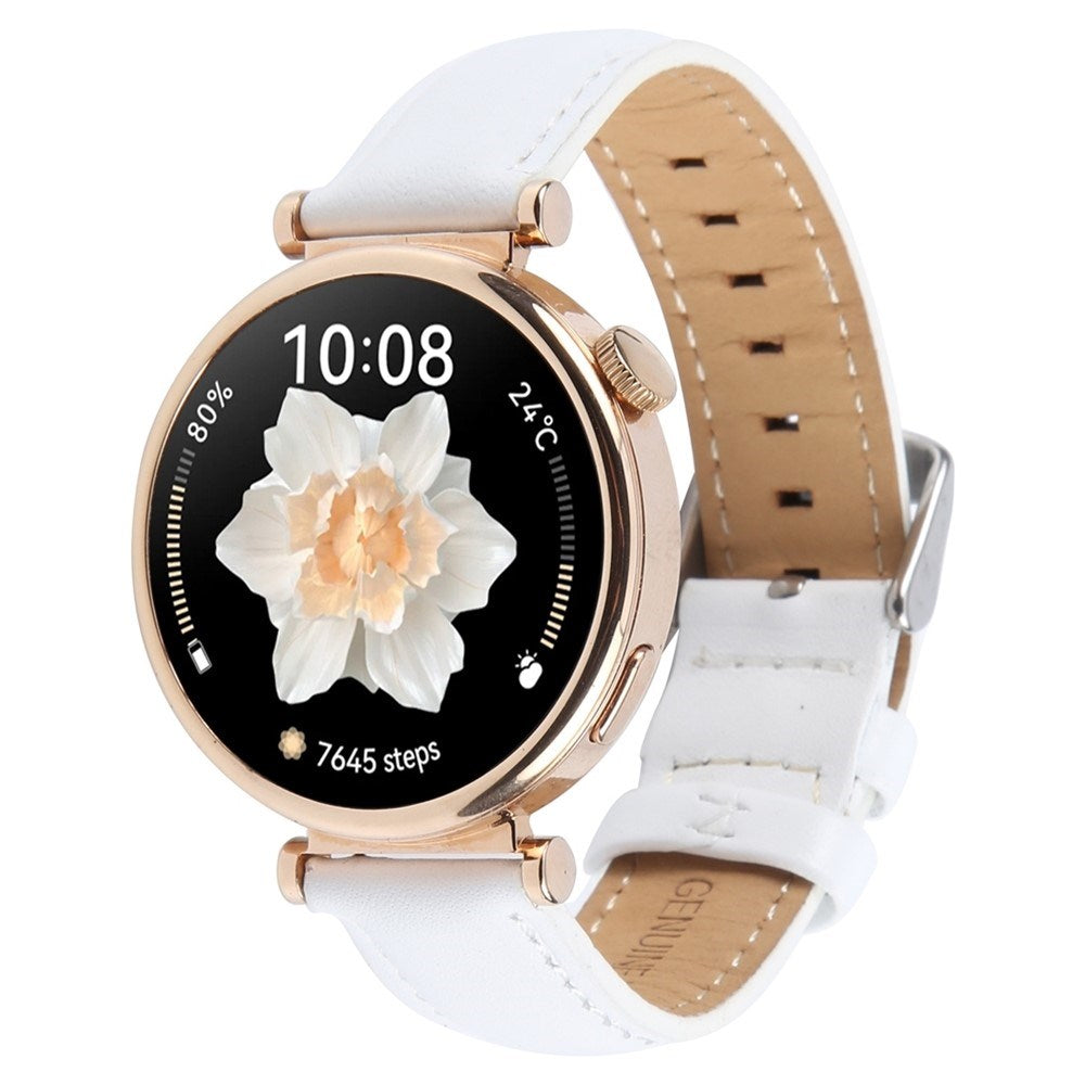 Garmin Lily 2 Active / Lily 2 EIDERWOOD Rem i Äkta Läder - Vit