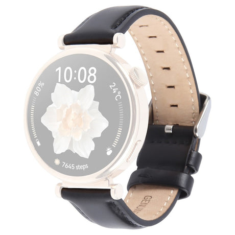 Garmin Lily 2 Active / Lily 2 EIDERWOOD Rem i Äkta Läder - Svart