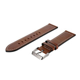 Universal Smartwatch 20mm Classic Leather Strap - Brown