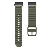 Universal Garmin 26mm QuickFit EIDERWOOD Wavy Silikon Armband - Grön