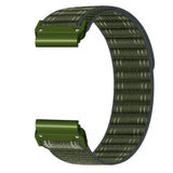 Universal Garmin 22mm QuickFit EIDERWOOD Nylon Loop Klockarmband - Grön